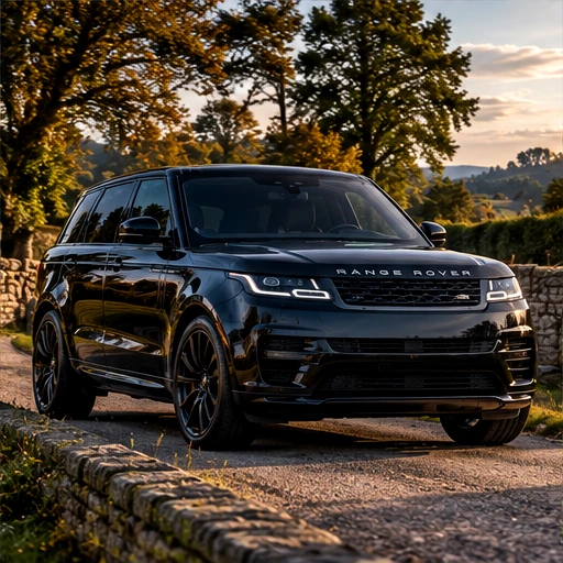 Family SUV in the countryside